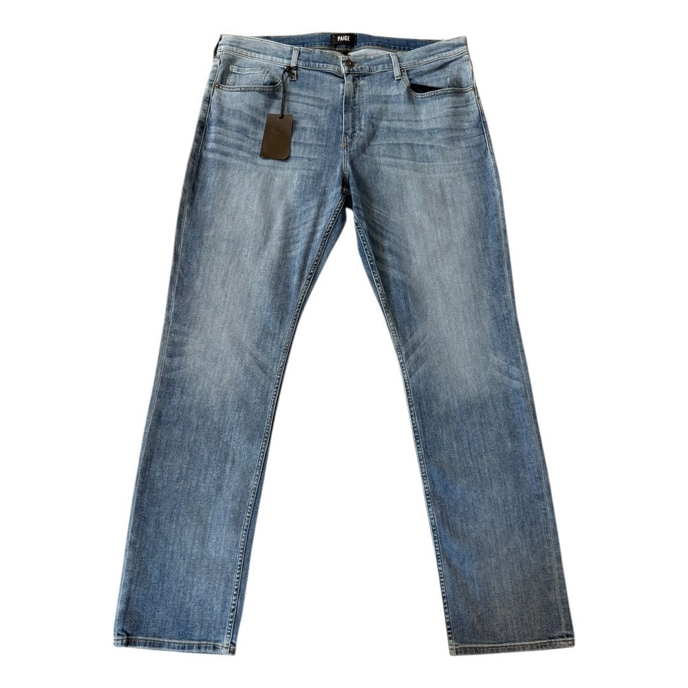 Paige Federal Slim Straight Jeans Mens 40 Irwin Blue Stretch M655C72-6956 NEW‎